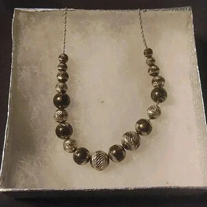 Sterling silver Slide bead necklace